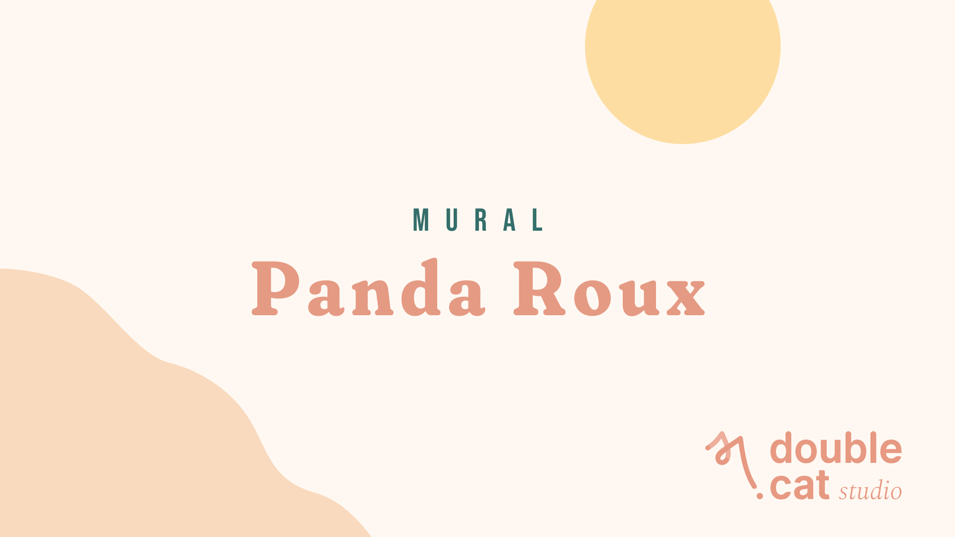 Fresque Panda Roux